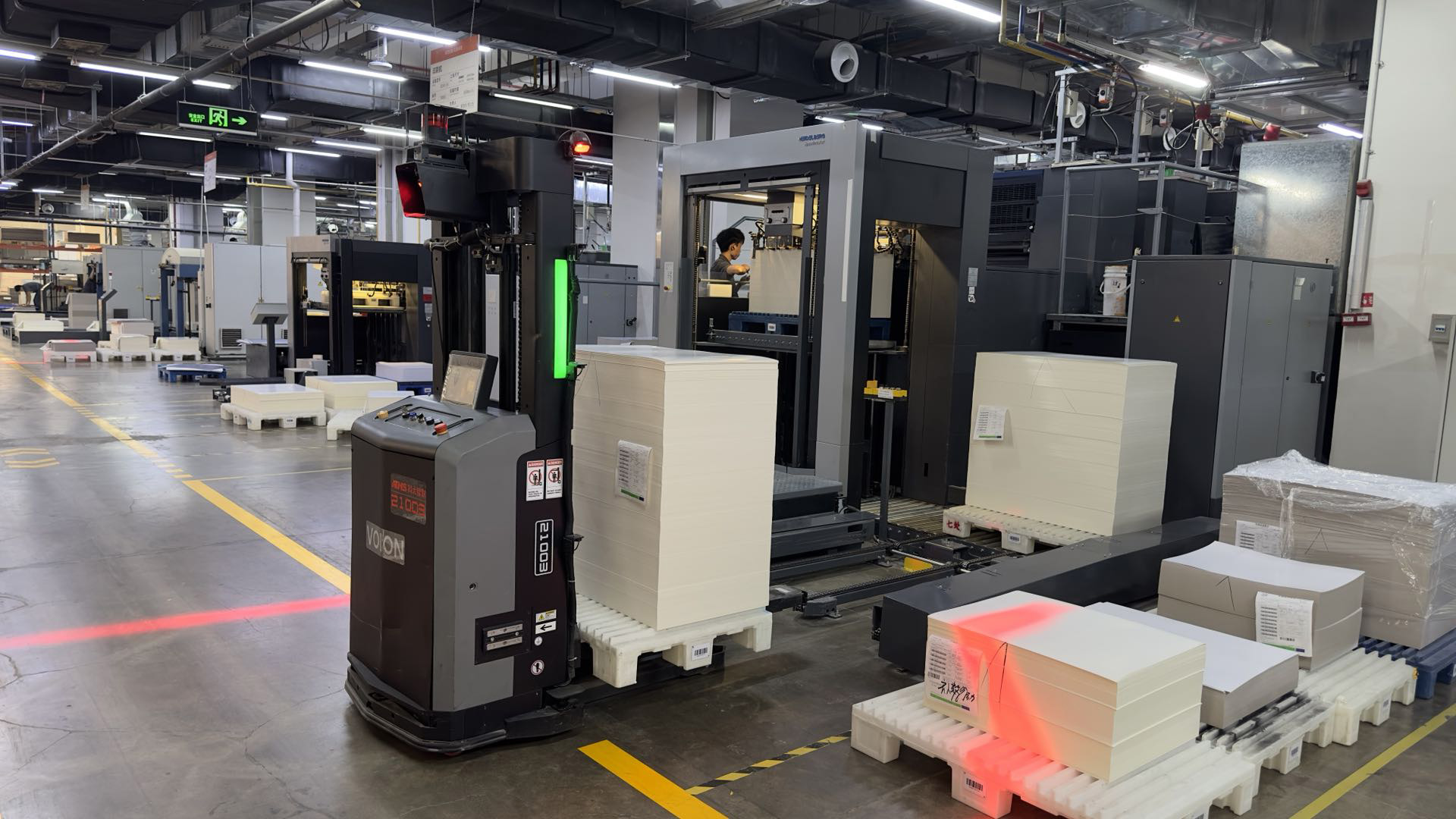 Automatic loading and unloading transformation (printing machine)