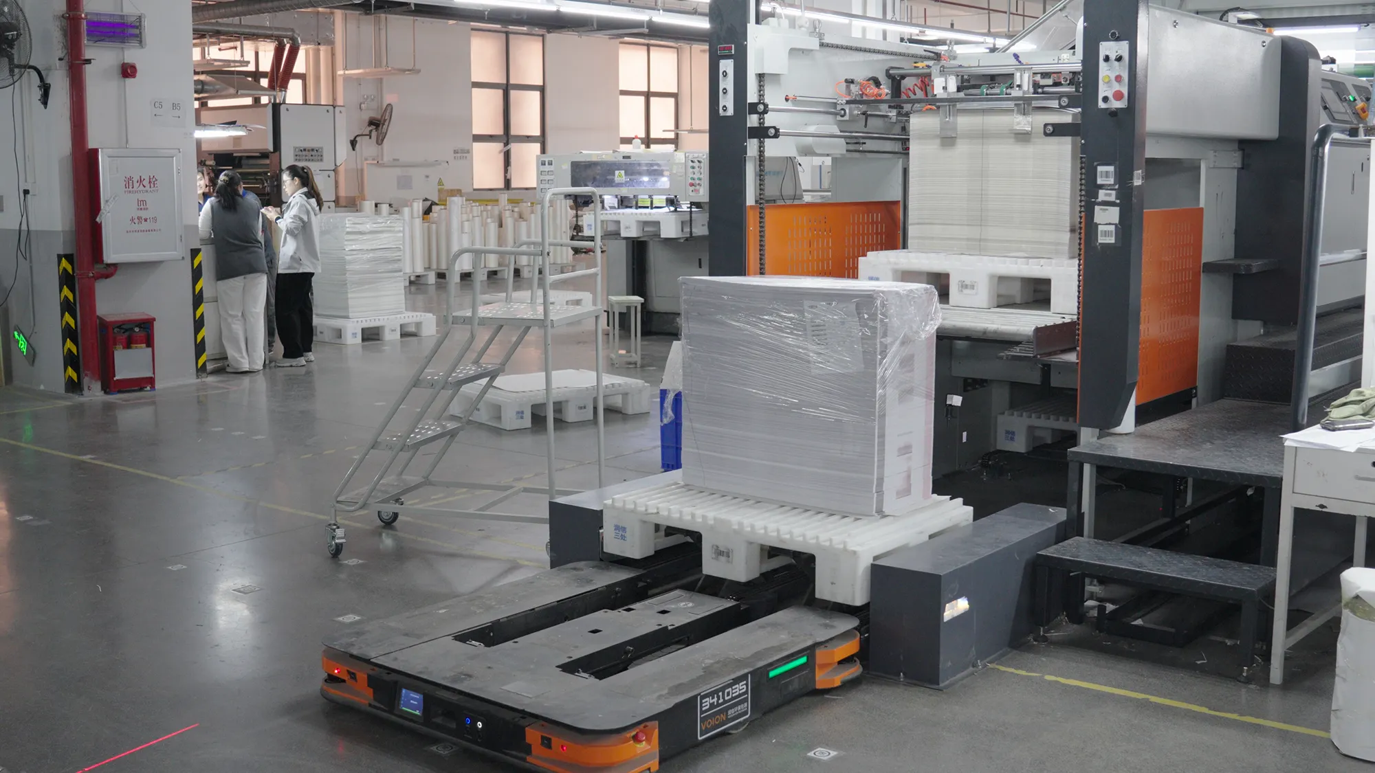Automatic loading and unloading transformation (printing machine)